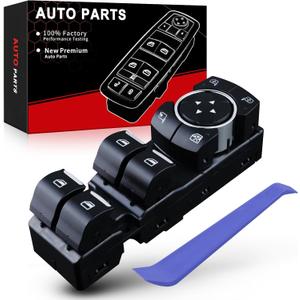 Master Power Window Switch Fits for:-Ford F150 2015 2016 2017 2018 2019 Front Left Driver Side Control Switch OE# FL3Z14529BA, FL3Z-14529-BA, SW7441, DWS2129, SM2548