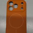 Miracase Magnetic for iPhone 17 Pro Case, Compatible with MagSafe, Integrated Silicone Camera Control Cover, 3.0mm Thicken Shockproof Drop Protection Phone Case for 17 Pro, Orange