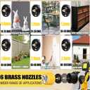 Cordless Paint Sprayer Compatible with DEWALT 20V MAX Battery (1400ML) | 1*LED Light, 6 Nozzles, HVLP Portable Spray Paint Electric for House Painting, Furniture, Cabinets, Outdoor (No Battery)
