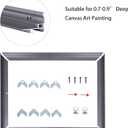 CANFRAVAS Canvas Frame 24x24, DIY Metal Canvas Floating Frame, Canvas Floater Frame for 0.6"-0.9" Deep Canvas Painting (Grey,24"x24")