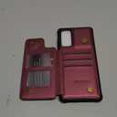 Vinich for Samsung Galaxy S20 FE Wallet Case with Card Holder, RFID Blocking Credit Slots Kickstand Shockproof Phone Cover for Women Men,  Red