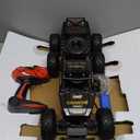 Large Size RC Cars, Rock Crawler RC Truck with 2 Rechargeable Batteries, 6 Wheel Remote Control Monster Truck, Durable Metal Body & LED Headlights, Boy Toys for 4-7, 8-12 Kids & Adults