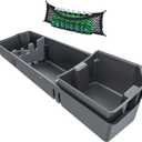 WHALEMOTOR Underseat Storage Compatible with Ford F150(2015-2026)&Super Duty(2017-2026) SuperCrew/Crew Cab, Upgraded Rear Under Seat Organizer Cargo Box for F-150 F250 F350 F450 F550