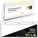 Horizontal Booklet Magnetic Card Holder 175pt One Touch UV Protection Case, Crystal Clear & Acid-Free Display for Trading Cards 1 Pack