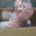 FUNLIO Elephant Baby Rocking Horse for Toddlers 6 Months to 3 Years, Cute & Graceful Pink Elephant Rocker for Baby Girl, Stuffed Plush Ride-on Rocking Animal, Easy to Assemble, CPC & CE Certified