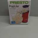 Presto 04863 Poplite Hot Air Popcorn Popper - Built-In Measuring Cup + Melts Butter, Easy to Clean, Built-In Cord Wrap, 18 Cups, Red