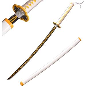 Sword Valley Demon Series Anime Sword - Slayers Katana40.9" LengthAnime Original Texture Carbon Steel Blade Carving SymbolNon-Slip Gripfor Cosplay & Display