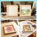 6 Pack 8 x 8 Inch Wood Panel Boards, Unfinished Wooden Canvas Panels Boards for Painting, Drawing, Canvas. DIY Crafts Projects, Arts Use with Oils, Acrylics