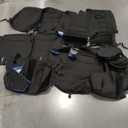 EKR 4runner Seat Covers Full Set 7 Seats 2010-2024,Car Seat Cover for Toyota 4 Runner,Custom Car Seat Protector Waterproof,Neoprene Car Seat Cushion,Black Car Seat Cover,Neoprene (Black)