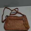 MASINTOR Crossbody Bags for Women, Lightweight Medium Crossbody Purse, Soft Leather Women's Shoulder Handbags with Tassel (Mocha Brown)