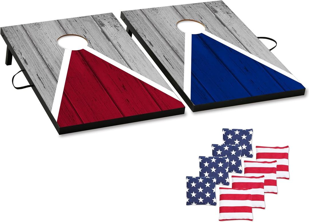 Cornhole Board Set Cornhole Games for Adults Portable Choose Regulation or Tailgate Size
