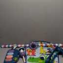 Dearlomum Baby Play Mat Gym, Funny Play Piano Tummy Time Activity Mat with 5 Infant Sensory Toys, Music and Lights, Boy & Girl Gifts for Newborns 0 to 3 6 9 12 MonthsNew Blue