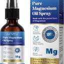 Magnesium Oil Spray, 100% Pure Magnesium Chloride, Magnesium Spray for Feet, Alleviates Headaches, Boosts Energy Levels, Relieves Muscle Tension 60ml (Pack of 2)