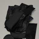 SENSHINE for Dodge Charger Accessories 2015-2021 2022 2023 Non-Slip Anti Dust Cup Holder Insert Center Console Shifter Liner Trim Door Pocket Mats Premium Custom Interior 24PC Set (Black Trim)