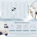 Modern Peel and Stick Wallpaper White and Blue Striped Wallpaper Boho Contact Paper 17.3''393'' Self Adhesive Wall Paper Removable Line Wallpapers Decorative for Bedroom Bathroom Cabinets Dcor