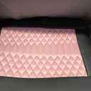 Coverado Car Seat Covers Full Set, 5 Seats Universal Seat Covers for Cars, Breathable Fabric& Faux Leather Auto Seat Cushions, Front and Rear Seat Protectors Fit for Most Sedans SUV Truck, Pink