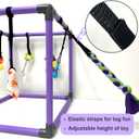 DOZZOPET Puppy Play Gym for Small Dogs with 8 Hanging Toys, Jungle Playground with Interactive Funny Enrichment Toys to Keep Them Busy