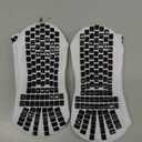 Lux Dual Grip Socks - Soccer Grip Socks for Men and Women. GripArray Performance & Comfort White Small
