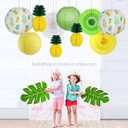 Fumwase Tropical Party Decorations Set Hawaiian Hanging Paper Lanterns