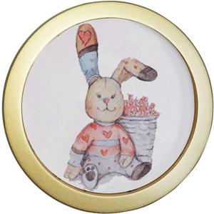 Levoberg Round Photo Frame Wooden Wall Mounted Stylish Picture Frame Home Decor (10inch, Gold)