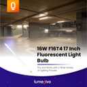 lumenivo 16W F16T4 17 Inch Fluorescent Light Bulb Replacement for Furnlite FC 952 T4 Easy to Install with A G5 Mini Bi-pin Base - 8,000 Hours - 3000K Warm White - 860 Lumens