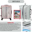 Vacuum Bags for Travel, Professional IP67 Reusable Vacuum Compression Bags for Travel Suitcases and Backpack, Durable Space Saver Bag (2 PACK, No Pump)