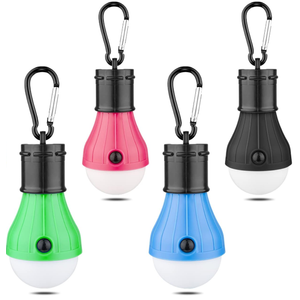 Tent Lamp Portable LED Tent Lights Blue 5 Packs Hook Hurricane Emergency Lights LED Camping Lights Bulb Camping Tent Lanterns Camping Equipment for Camping Hiking Backpacking Fishing Outage