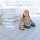 Little Landings Baby Play Mat for Floor - Shoreline (6x8ft) - Interlocking EVA Foam Play Mat Tiles for Babies & Toddlers, Non-Toxic Playmat for Tummy Time, Crawling & Playroom - Rug-Look Design