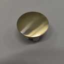 Orhemus Solid Brass Sink Overflow Cap Round Hole Cover for Bathroom Basin, Brushed Brass Gold Finished
