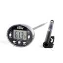 CDN Thin Tip Thermometer | ProAccurate, 4.75" Stem, Digital, Hold, Max, Waterproof, NSF Certified, Ideal for Cooking, Brewing - DTQ450X (Silver)