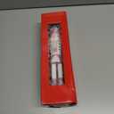 PRETYZOOM Pink Wooden Nutcracker Doll - 12 Inch Christmas Decoration Soldier with Base for Holiday Decor, Tabletop Display