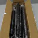 Black Long Curtain Rod Tension Shower Curtain Rods 30 to 120 inch Adjustable Spring Heavy Duty Rods for Bathroom Windows Outdoor No Drill No Slip Spliced and Telescopic Design