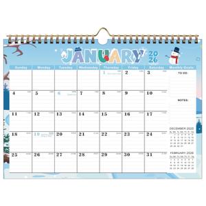 Wall Calendar 2026-27 Planning Calendar Thick Paper Yearly Calendar With Multiple Holidays For Planning And Organization