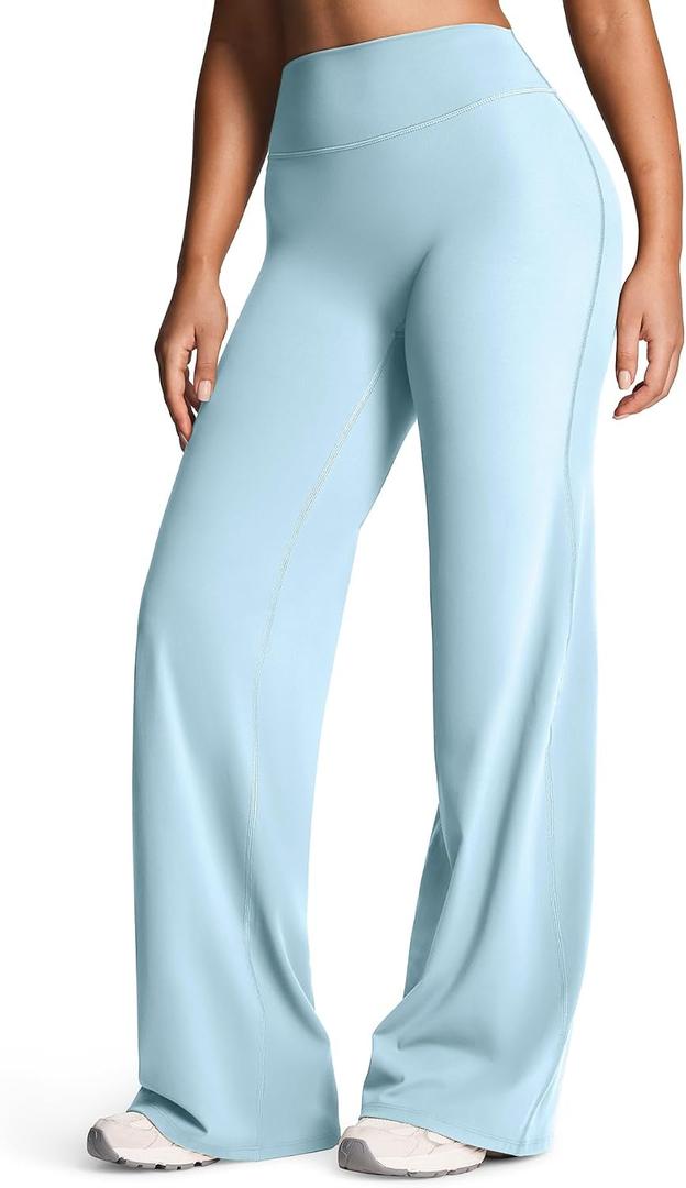 Aoxjox Women's Workout Athlenza Straight Leg Bottoms High Waist Lumastretch™ Gym Yoga Pants 31"/ 33"/ 35", S