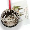 Christmas Ornament 2025  Acrylic Holy Family Ornament, Religious Christian Christmas Decor, Jesus Nativity Ornament for Tree, Unique Religious for Family & Friends (Nativity)