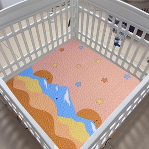 New Upgrade Dog Playpen Mat Crate Mat Puppy Pads,Personalized Dog Crate Pad[PLAYPEN NOT Included],Reusable Whelping Playpen Crate Super Absorbing Washable Leak-Proof Pet Mattress Pad Pet Training Pad