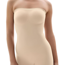 SHAPERX Strapless Shortie Bodysuit for Women Tummy Control Shapewear Seamless Sculpt Body Shaper with Removable Straps XS/XS