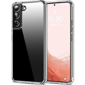 HOOMIL Case for Samsung Galaxy S22 Plus 5G 6.6-Inch, Non-Yellowing, Drop Protection, Anti-Scratch Transparent Hard Back Phone Cover - Crystal Clear