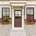 Sekcen Railing Planter Window Box Deck Balcony Rail Planter 24 Inch for Porch Fence Patio Outdoor 4 Pack