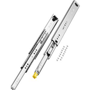VEVOR Heavy Duty Drawer Slides 16inch, 1 Pair Locking Drawer Slides 250lbs Load Capacity, Side Mount Ball Bearing, 3-Fold Full Extension (New)