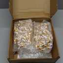 200 Pcs Mini Glass Oil Dropper Bottle Bulk, Clear Essential Small Empty Bottles Sample Containers Perfume Liquid Vials with Cap for Traveling (5 ml,Gold)