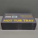 Bamboo Hot Tub Tray Table with Adjustable Nonslip Phone Holder, Bath Table Tray Drink Holder for Spa Bathtub, Hot Tub Accessories for Adults, Relaxing Must Have Bath Caddy