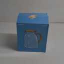 Baffect Water Pitcher, High Borosilicate Glass Jug with Stainless Steel Lid, Leakproof Fridge Door Carafe for Hot or Cold Beverage (1.8 L/63 oz.)