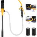 ELEAD Portable Battery Powered Pump - Electric Fuel/Water Transfer Pump 2.2 GPM, Liquid Siphon Pump with Adjustable Flow Control, Gas Pump with Filter Design, Gas Can Pump Ideal