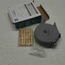 Retractable Clothesline - Portable Heavy Duty Indoor and Outdoor Washing Line - 45 Feet PVC Retracting Clothes Line with Wall Mount Hang The Wet Dry Clothing Laundry - Easy Installation (Grey)