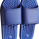 Health Foot Massage Slippers Acupressure Point Care Magnet Therapy Promoting Blood Circulation Myofascial Release Trigger Point Acupuncture Relaxation Gifts for Parents (7.5-8, Dark Blue(new Style))