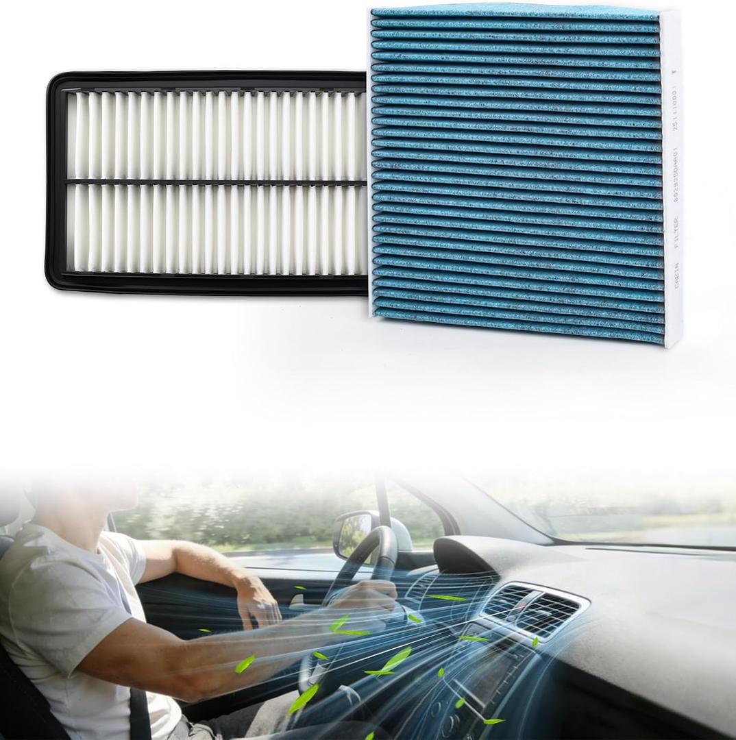Pilot/Passport Engine & Cabin Air Filter Kit Compatible with 2016-2022 Pilot 3.5L, 2017-2025 Ridgeline 3.5L, 2019-2025 Passport, 2017-2020 MDX Hybrid
