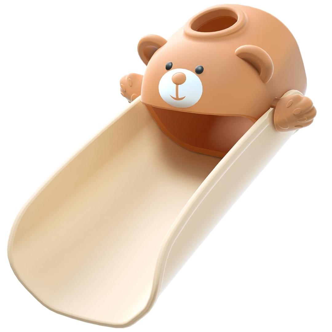 Skyroku Faucet Extender for Toddlers, Sink Extenders with Temperature Sensitive for Kids Hand Washing Sink Faucet Extension,Suitable for Bathroom Sink, Kitchen, Bathtub (Brown)