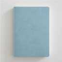 PEKJI Exquisite Imitation leather Notebook meeting journal notebook 21x14.5cm for Home, School, and Office 272Pages/136Sheets portable (blue gray)