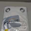 NICETOWN Room Darkening Draperies Curtains Panels, 2 Panels Greyish White W52 x L63